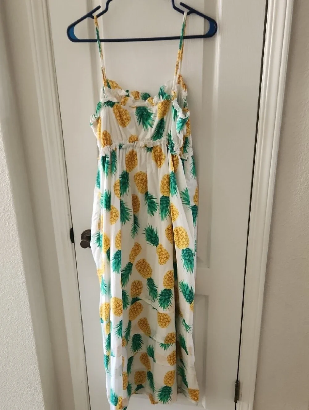 J. Crew Pineapple Maxi Dress, Size‎ 10